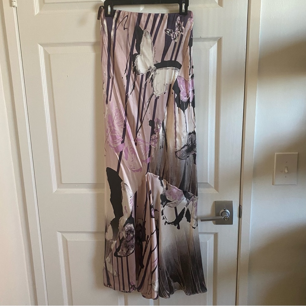 RARE Roberto Cavalli Y2K Purple Lavender Butterfly Skirt